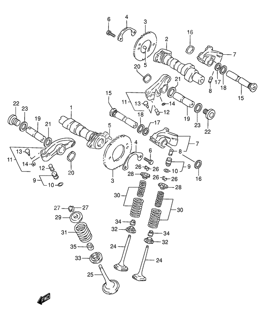 Camshaft/valve