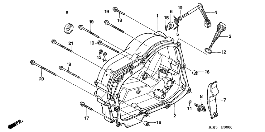 Right crankcase cover