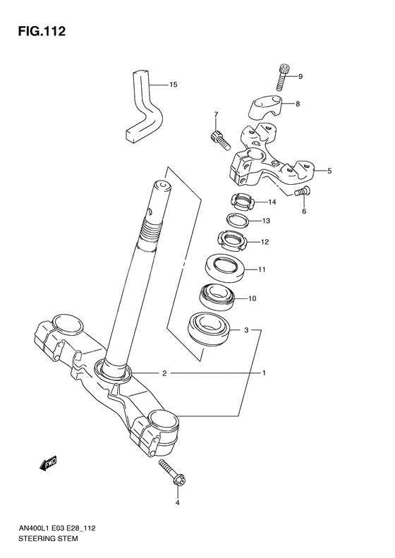 Steering stem              

                  An400l1 e33