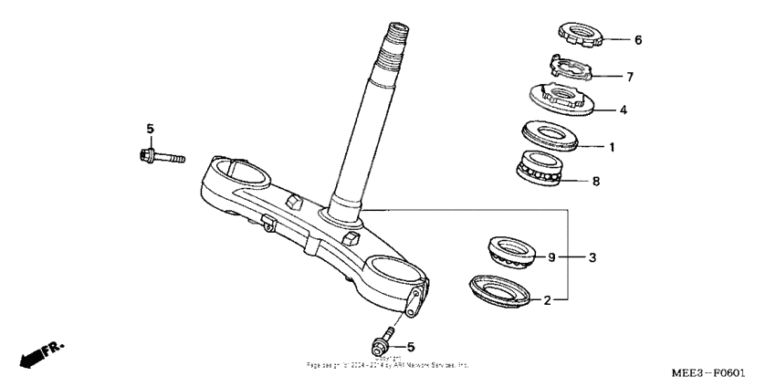 Steering stem ('05-)