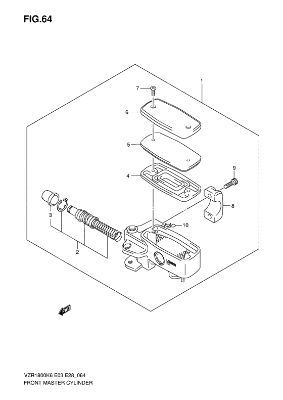 Front master cylinder