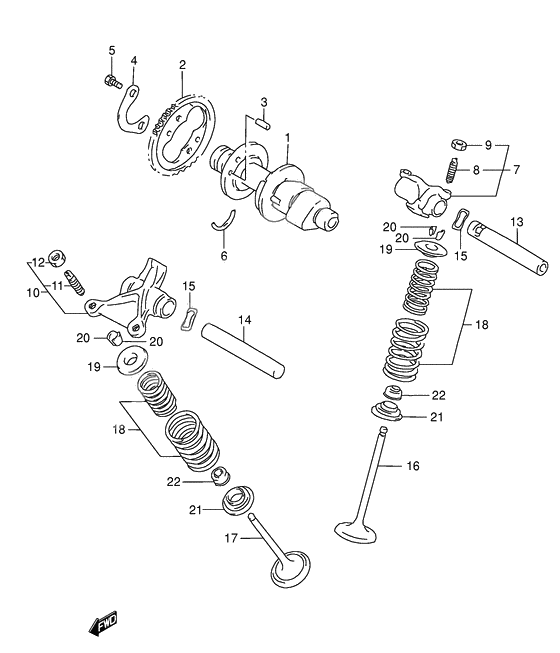 Cam shaft - valve