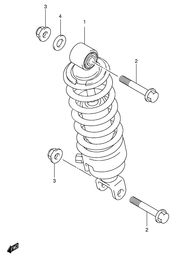 Rear shock absorber