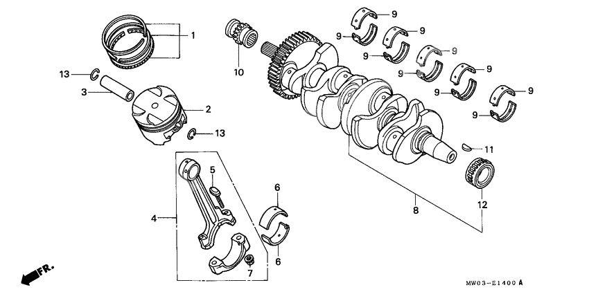 Crankshaft/piston              

                  1
