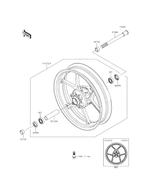 Front hub