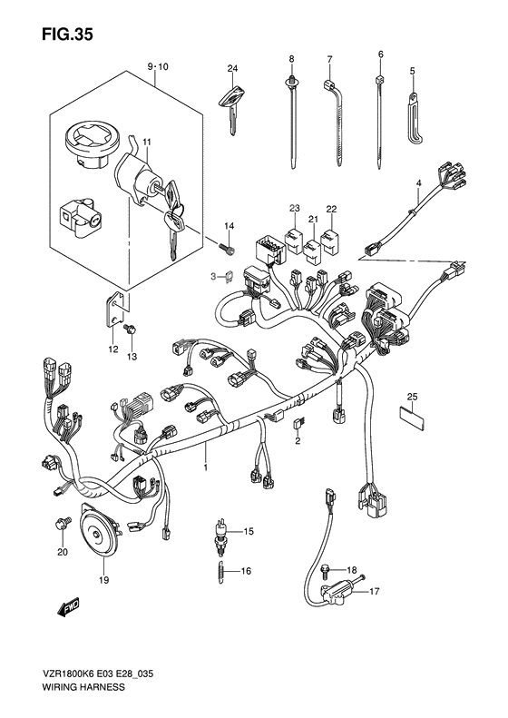 Wiring harness              

                  Vzr1800k6/k7/k8/k9, vzr1800zk7/zk8/zk9