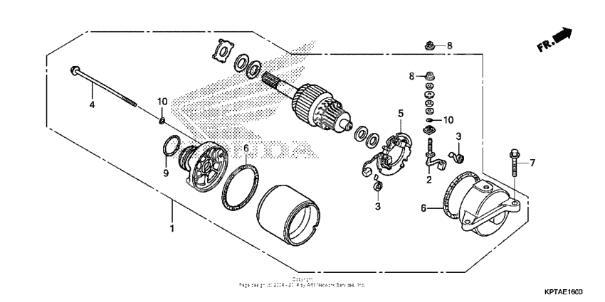 Starting motor