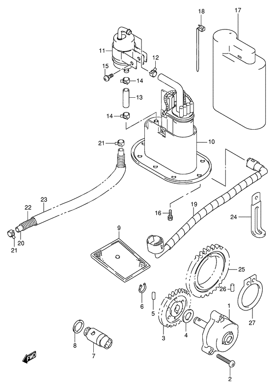 Oil pump/fuel pump              

                  Model w