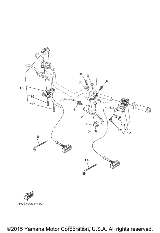 Handle switch lever