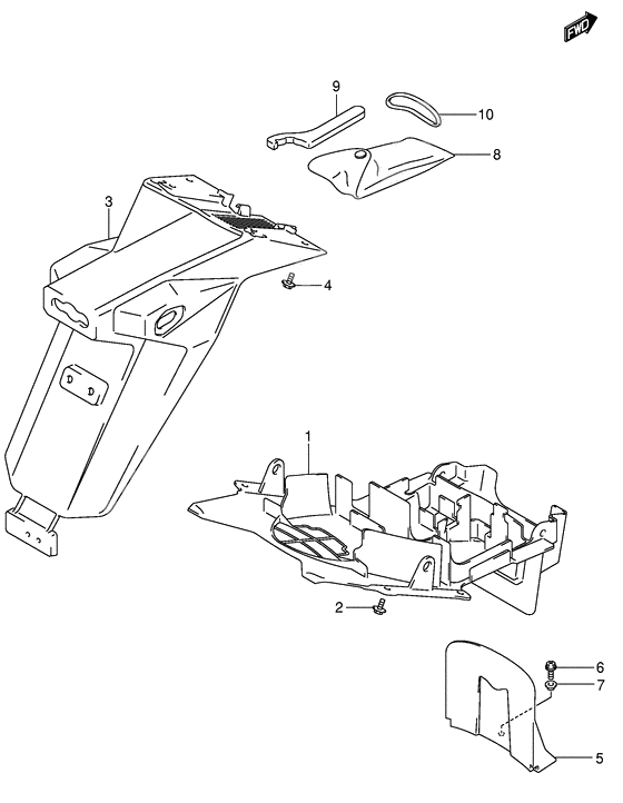 Rear fender              

                  Model k3