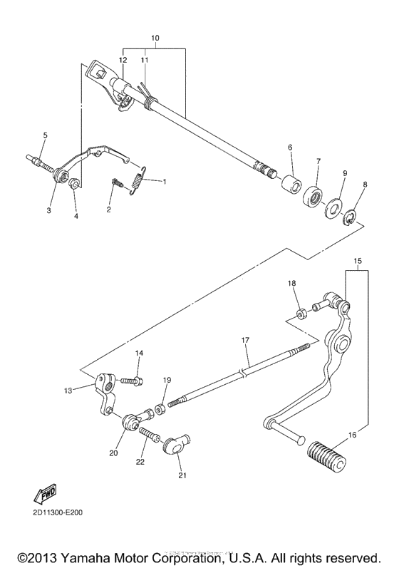 Shift shaft