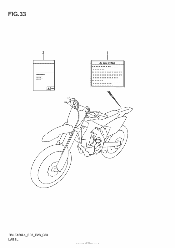 Информационные наклейкиl (Rm-Z450L4 E28)