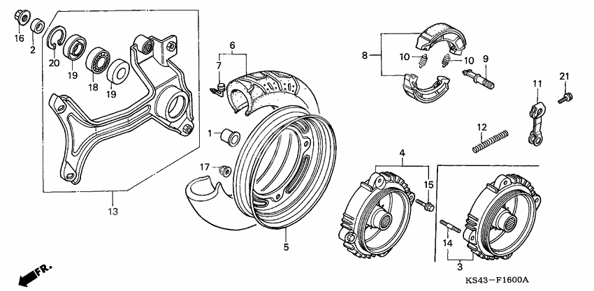 Rear wheel complete assy              

                  1
