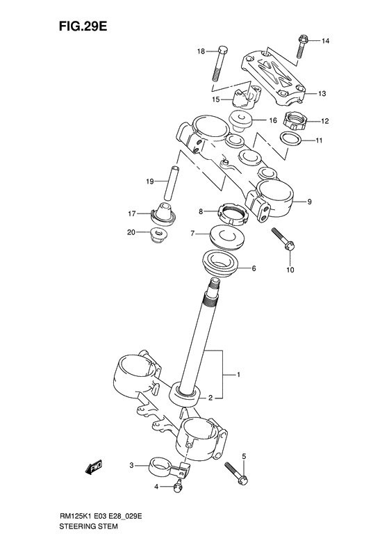 Steering stem              

                  Model k6