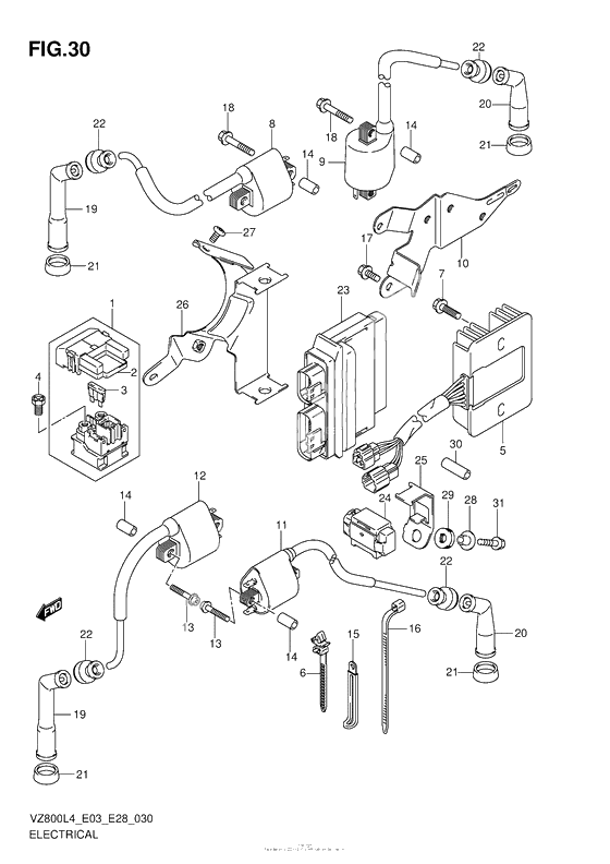 Электрооборудование (Vz800L4 E03)