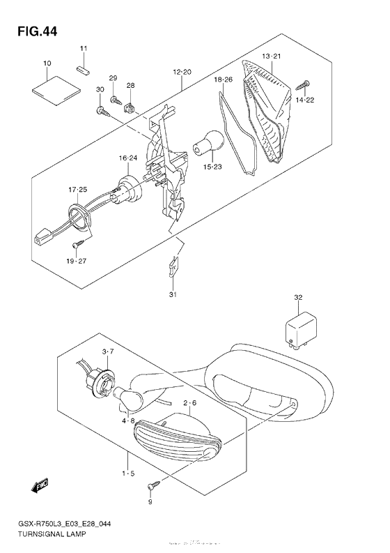 Turnsignal Lamp (E03)