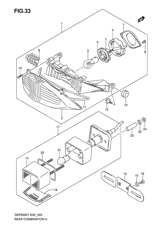 Rear combination lamp