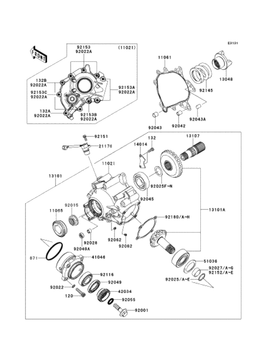 Front bevel gear              

                  2/2