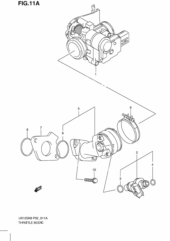 Throttle body              

                  Model l0