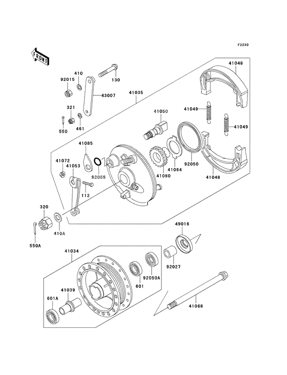 Front hub