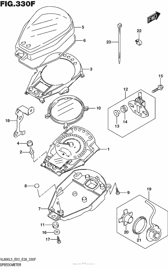 Speedometer (Vl800Bl5 E28)