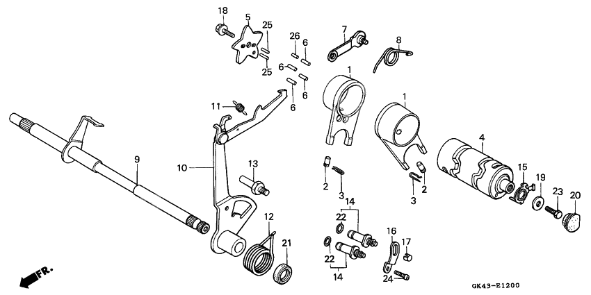 Gear shift              

                  C50DF/G/DG/SN