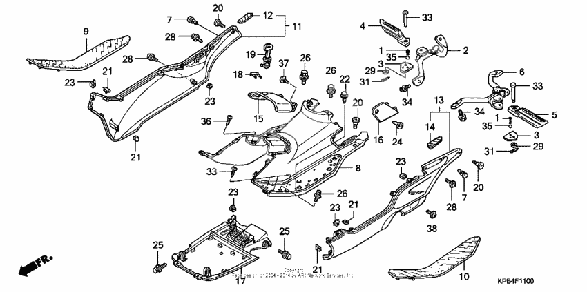 Floor step + side skirt