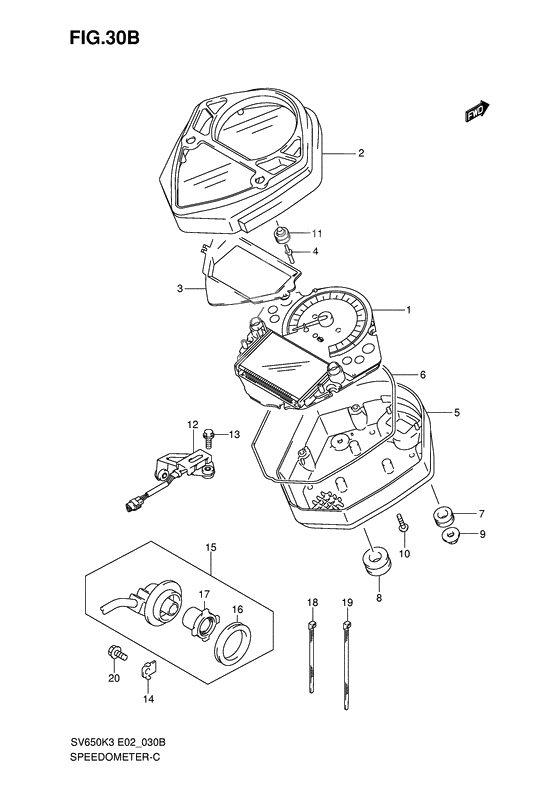 Speedometer              

                  Sv650sak7/suak7