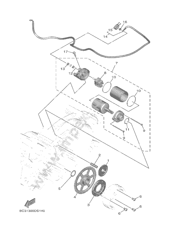 Привод стартера