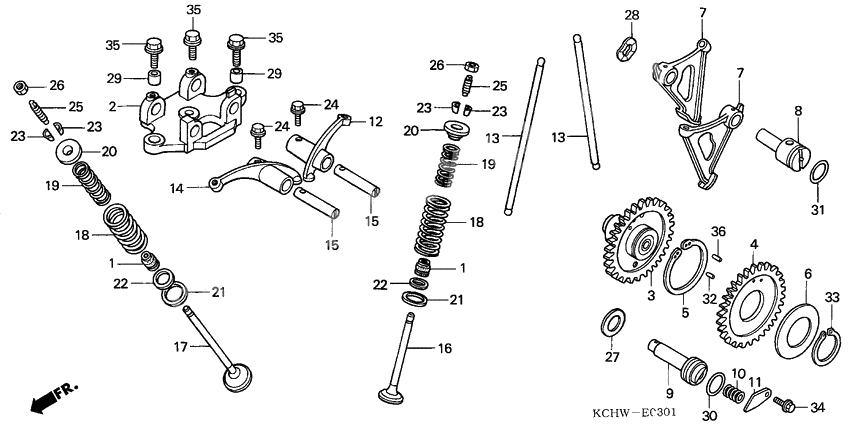 Camshaft/valve              

                  2