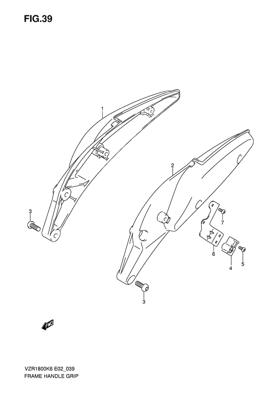 Frame handle grip              

                  Model k6/k7