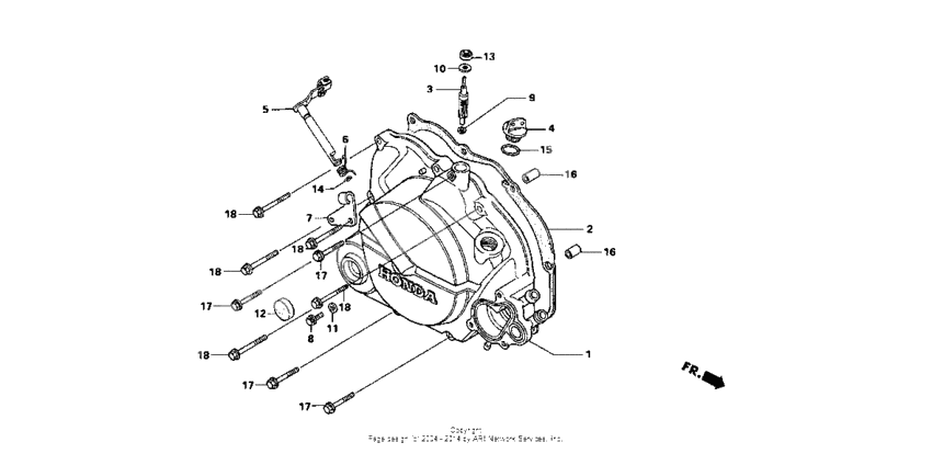 Right crankcase cover