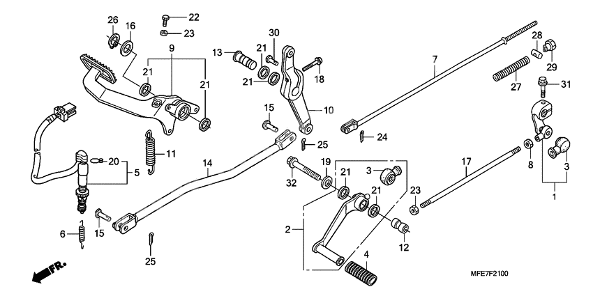 Brake pedal assy