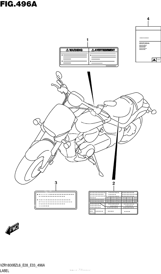 Информационные наклейки (Vzr1800Bzl6 E28)