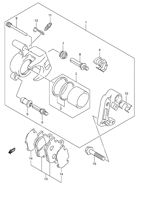 Front caliper