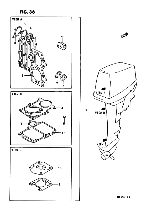 Opt : gasket set