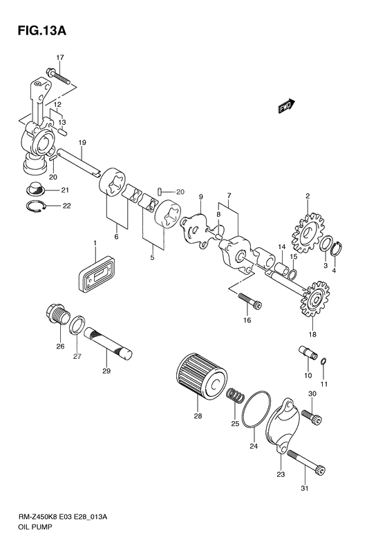 Oil pump              

                  Rm-z450l1