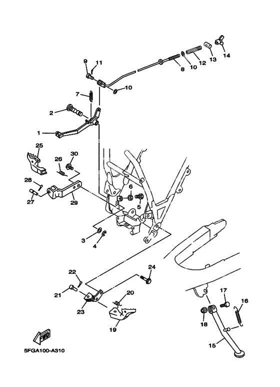 Support & repose pied