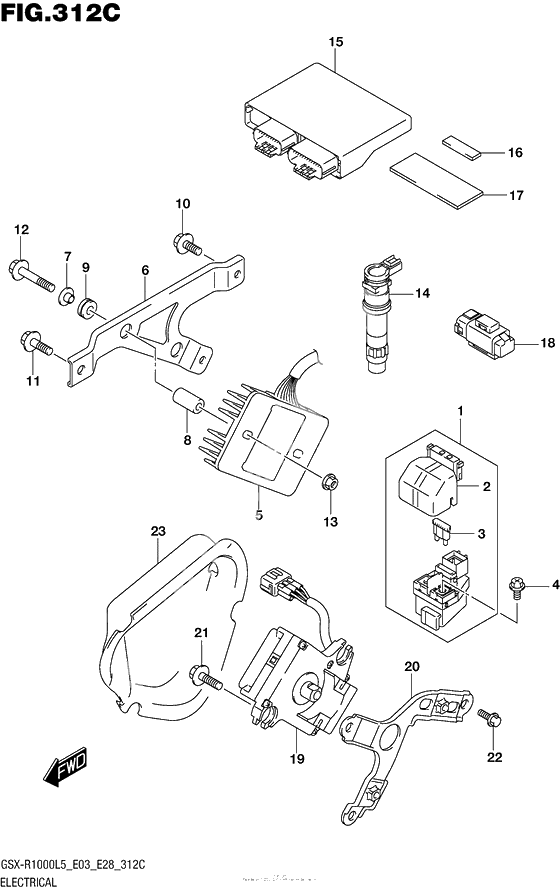 Электрооборудование (Gsx-R1000L5 E33)