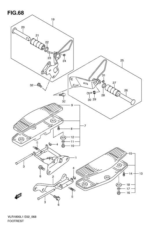 Footrest              

                  Vlr1800tl1 e2