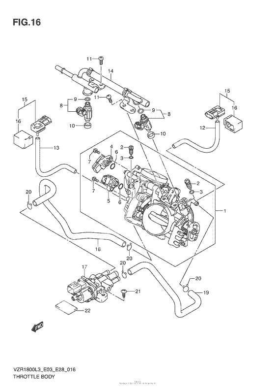 Throttle Body (Vzr1800Zl3 E03)