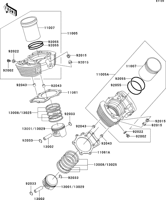 Cylinder/piston(s)