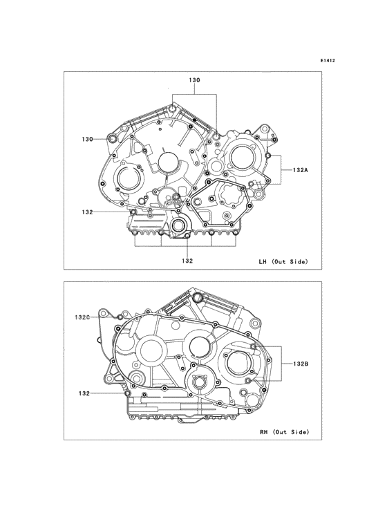 Crankcase bolt pattern