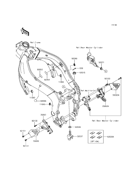 Frame fittings(front)