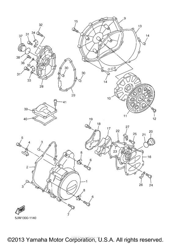 Crankcase cover              

                  1