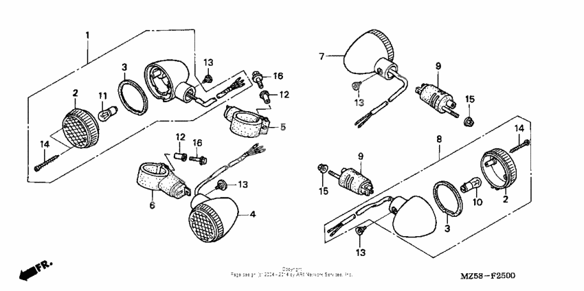 Front + rear turn signal