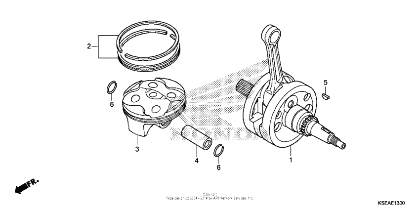 Crankshaft + piston