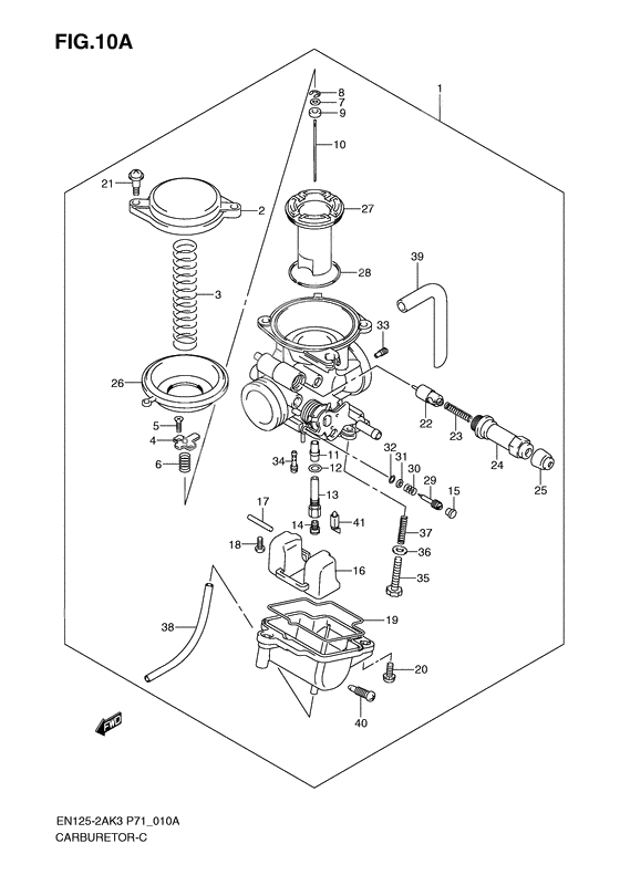 Carburetor assy              

                  En125-2ak7/k8