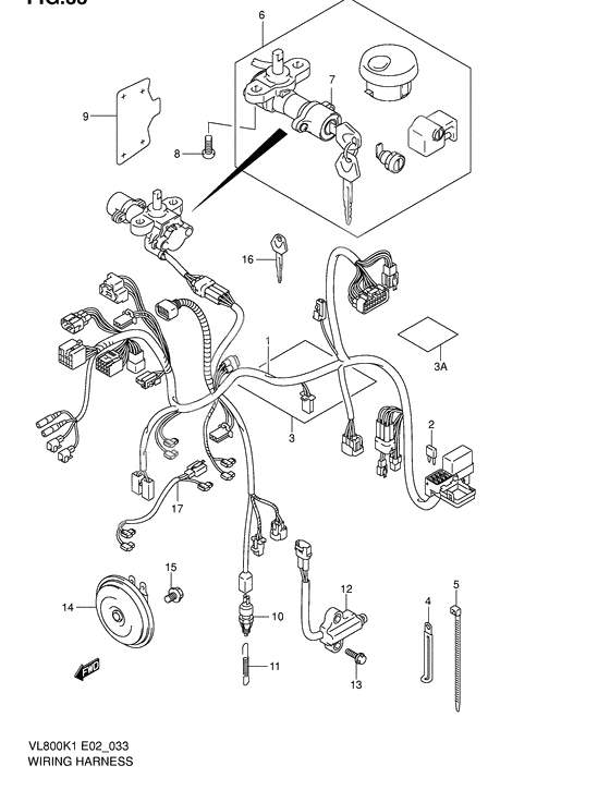 Wiring harness              

                  Vl800k1/k2