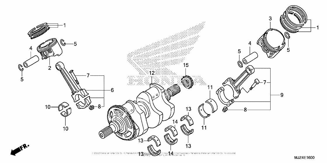Коленчатый вал & Поршень